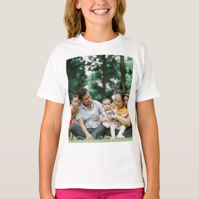 Benutzerdefiniertes Personalisiertes Foto T-Shirt (Vorderseite)