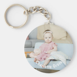 Benutzerdefiniertes Personalisiertes Foto und Name Schlüsselanhänger