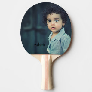 Benutzerdefiniertes Personalisiertes Foto und Text Tischtennis Schläger