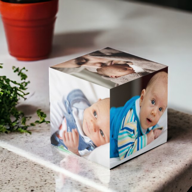 Benutzerdefiniertes Personalisiertes Foto Würfel (Custom Personalized Photo Cube from Ricaso. Add your own 6 photographs. great gift idea)