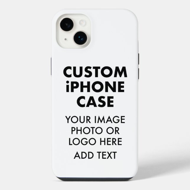 Benutzerdefiniertes Personalisiertes iPhone 14 PLU Plus Hülle (Rückseite)