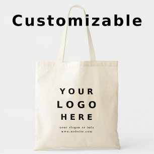 Benutzerdefiniertes personalisiertes Logo modernes Tragetasche