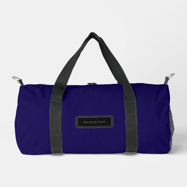 Benutzerdefiniertes Personalisiertes Minimalistisc Duffle Bag (Vorderseite)