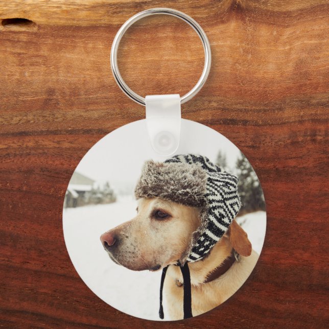 Benutzerdefiniertes Personalisiertes Pet-Foto Schlüsselanhänger (Vorderseite)