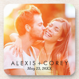 Benutzerdefiniertes Personalisiertes Save the Date Untersetzer