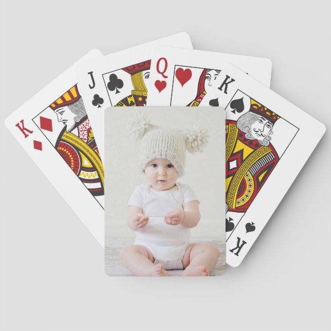 Benutzerdefiniertes persönliches Foto Spielkarten (Rückseite)