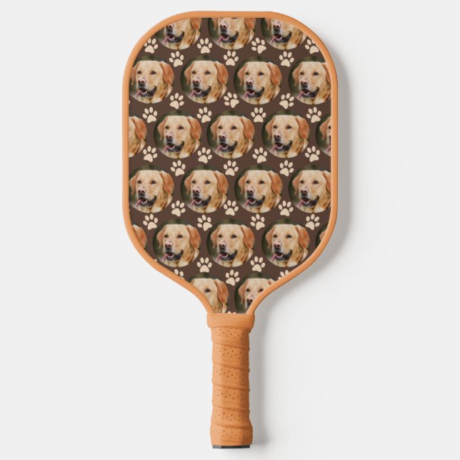 Benutzerdefiniertes Pet-Foto Muster Dog Brown Pickleball Schläger (Vorderseite)