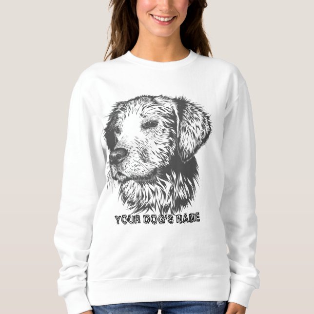 Benutzerdefiniertes Pet-T-Shirt mit Pet-Namen | PE Sweatshirt (Vorderseite)
