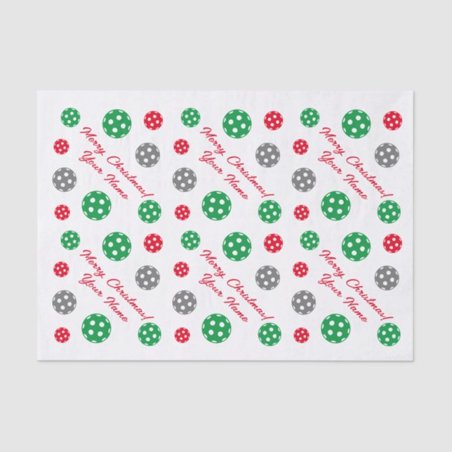 Benutzerdefiniertes Picklebal Weihnachtsgeschenk Seidenpapier (Vorderseite)