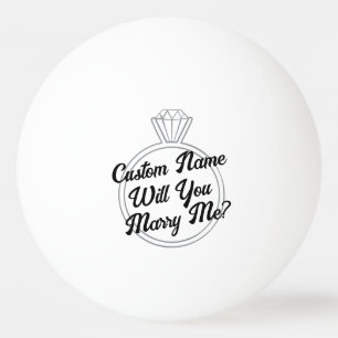 Benutzerdefiniertes Ping-Pong-Ball Heiratsantrag-G Tischtennisball