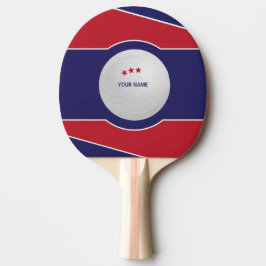 Benutzerdefiniertes Ping-Pong-Schläger, Rot und Bl Tischtennis Schläger