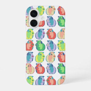 Benutzerdefiniertes Pop-Art-Meerschweinchen Farbig iPhone 16 Hülle