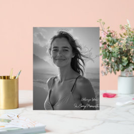 Benutzerdefiniertes Portrait von ihr – Einfaches F Acrylschild