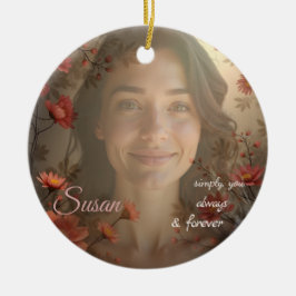 Benutzerdefiniertes Porträt für Sie – Personalisie Keramik Ornament
