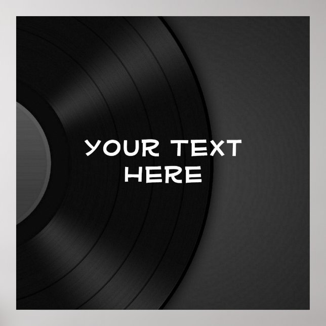Benutzerdefiniertes POSTER mit Vinyl Design Hinter (Vorne)