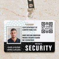 Benutzerdefiniertes Private Security Guard ID-Foto