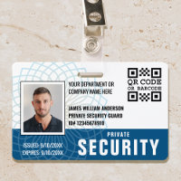 Benutzerdefiniertes Private Security Guard ID-Foto