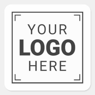 Benutzerdefiniertes professionelles Logo für Unter Quadratischer Aufkleber