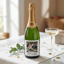 Benutzerdefiniertes Prosecco-Etikett – Geburtstags