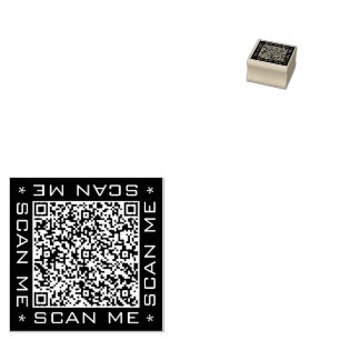 Benutzerdefiniertes QR-Code-Farbgummistempel Beisp Gummistempel