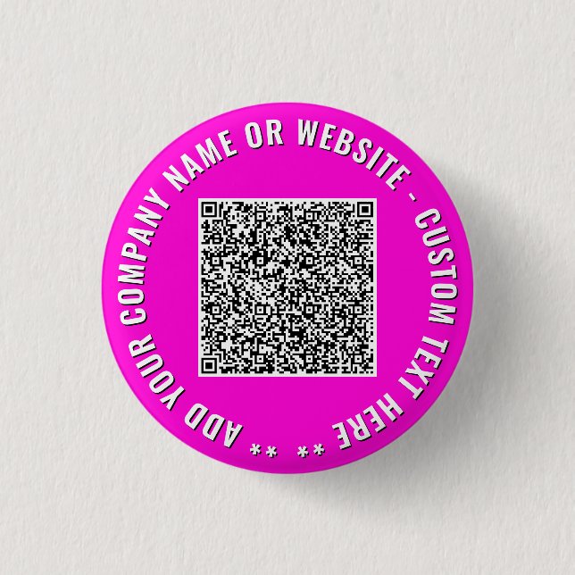 Benutzerdefiniertes QR-Code-Geschäftsförderbutton- Button (Vorderseite)