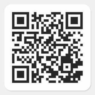Benutzerdefiniertes QR-Code-Klassisches Rundum-Sti Quadratischer Aufkleber