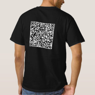 Benutzerdefiniertes QR-Code-T-Shirt-Beispiel T-Shirt