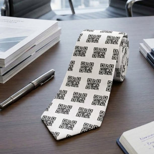 Benutzerdefiniertes QR-Code-Werbemuster Krawatte
