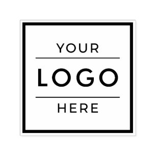 Benutzerdefiniertes quadratisches Logo für Geschäf Permastempel