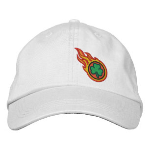 Benutzerdefiniertes Racing Flames Irish Bullet Abz Bestickte Kappe