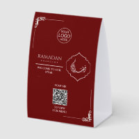 Benutzerdefiniertes Ramadan Kareem QR-Code-Menüsch