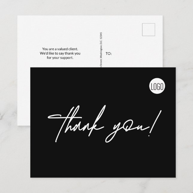 Benutzerdefiniertes Real Anwesen Business-Logo Vie Postkarte (Vorne/Hinten)