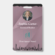 Benutzerdefiniertes Realtor Mitarbeiter-ID-Abzeich
