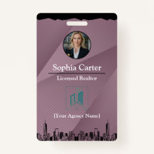 Benutzerdefiniertes Realtor Mitarbeiter-ID-Abzeich