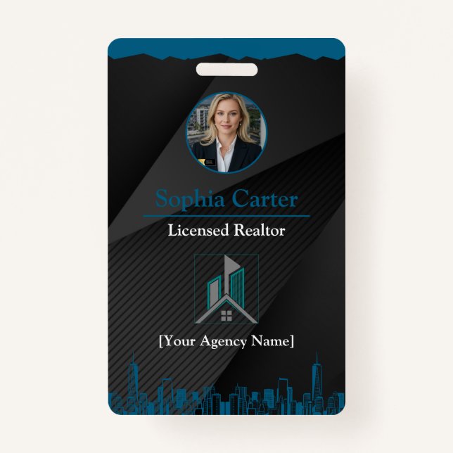 Benutzerdefiniertes Realtor Mitarbeiter-ID-Abzeich Ausweis (Vorderseite)