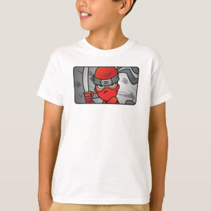 Benutzerdefiniertes Red Ninja Design T-Shirt