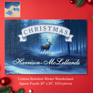 Benutzerdefiniertes Rentier Winter Wonderland Urla