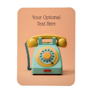 Benutzerdefiniertes Retro-Telefon Magnet