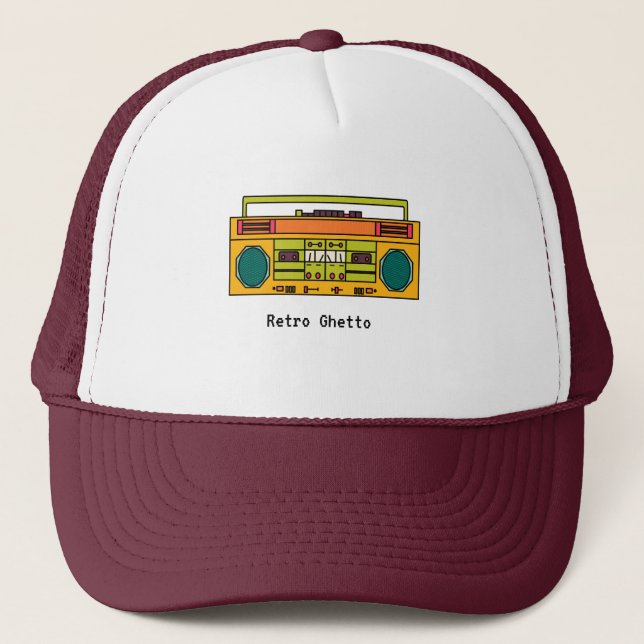 Benutzerdefiniertes Retroradio Truckerkappe (Vorderseite)