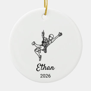 Benutzerdefiniertes Rock Climbing, Geschenk für Ju Keramik Ornament