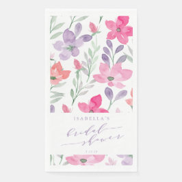 Benutzerdefiniertes rosa Lila Brautparty Serviette