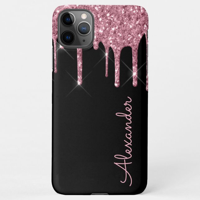 Benutzerdefiniertes Rose-Gold-handgeschriebenes BU iPhone Hülle (Rückseite)