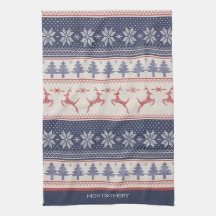 Benutzerdefiniertes rotes und blaues skandinavisch