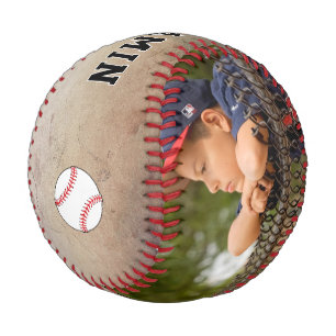 Benutzerdefiniertes Rustikales Foto Baseball