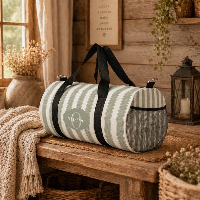 Benutzerdefiniertes Salbeigrün, Personalisierte ge Duffle Bag (Von Creator hochgeladen)