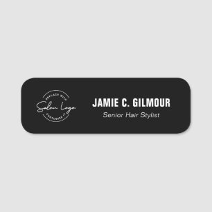 Benutzerdefiniertes Salon-Logo-Mitarbeiter-Magnet Namensschild
