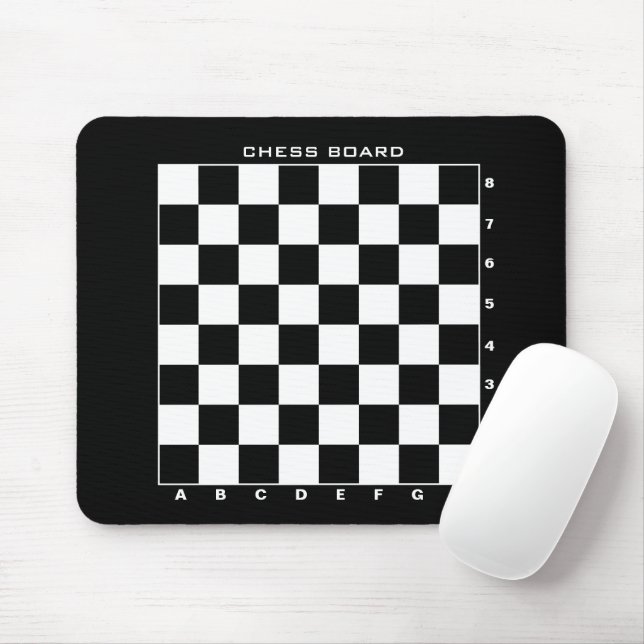 Benutzerdefiniertes Schachbrett mit Zahlen und Buc Mousepad (Mit Mouse)