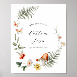 Benutzerdefiniertes Schild für den verzauberten Wa