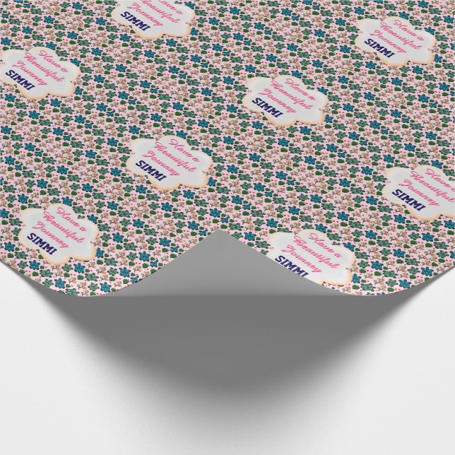 Benutzerdefiniertes Schildkrötenmuster Geschenkpapier (Ecke)