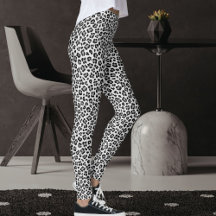 Benutzerdefiniertes Schwarz-Grau-Safari-Leoparden-